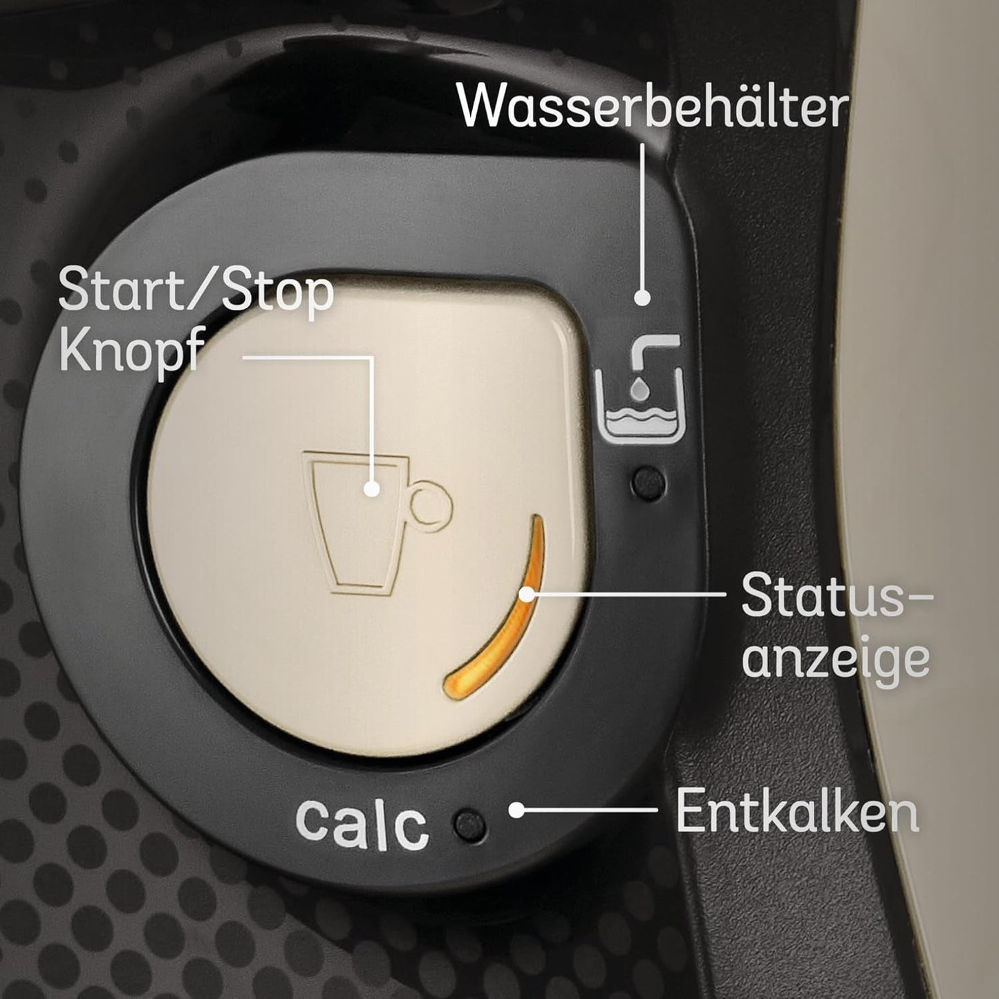 Bosch Tassimo Happy Friendly kávovar na kapsle TAS107E, 70+ nápojů, vhodný pro všechny šálky, Auto-Stop, udržitelný, perfektní dávkování, úspora místa, 1400 W, krémová/černá