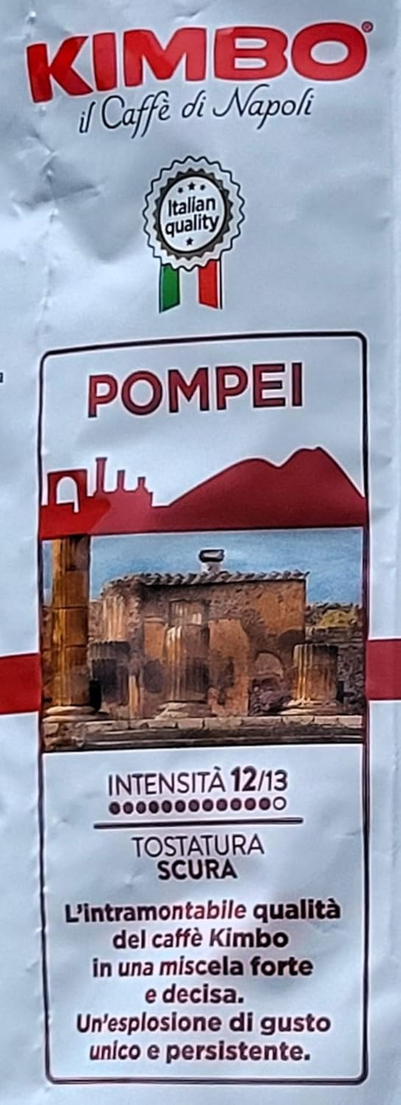 Celá zrnková káva Pompeje, intenzivní pražení, pytel 1 kg