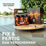 KOTÁNYI Gril Spices Dárková sada - 6er Nosič - Dárky pro muže - Gril Zubehör & Spice Set für jedes BBQ - Gril Zubehör inkl. Magický prach - [Jetzt Geburtstagsgeschenk für Männer bestellen!]