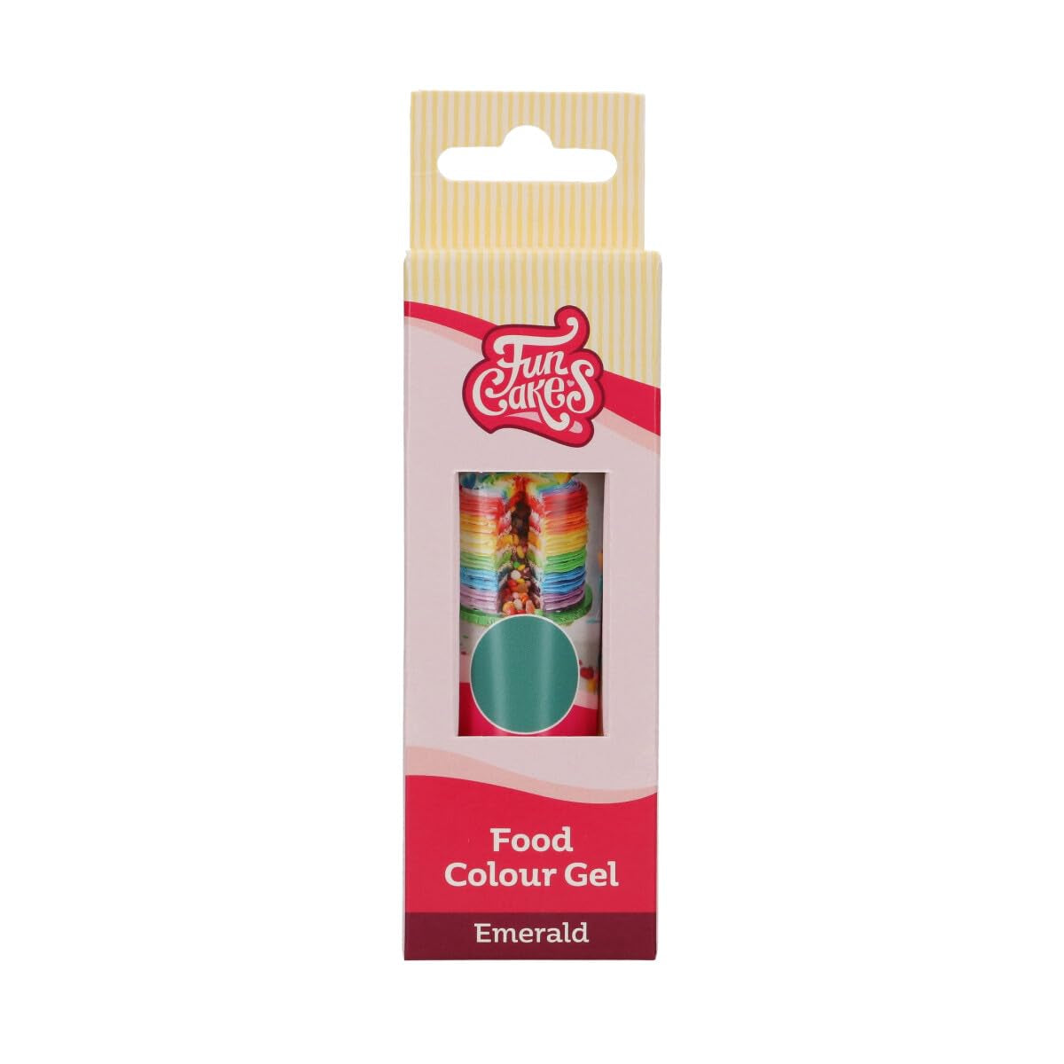 Funcakes Food Color Gel Emerald: Vysoce koncentrované potravinářské barvivo na těsto, krém, fondán a marcipán. Snadné dávkování. Jediná kapka pro vytvoření zářivých barev. halal. 30 g.