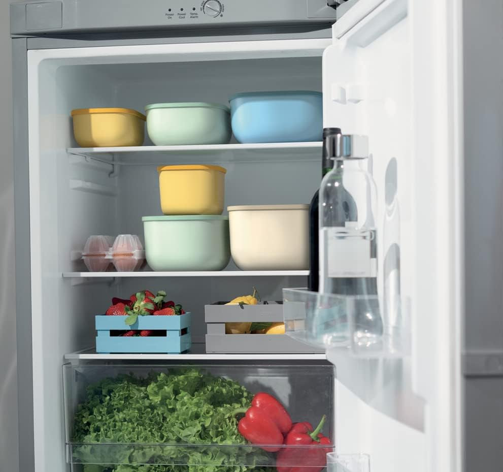 Guzzini - Kitchen Active Design, STORE&MORE Sada 3 vzduchotěsných boxů na lednici/mrazák/mikrovlnnou troubu, výška - 19,5 x 19,5 x v12,3 cm | 750/1550/2800 cc- 17070852 Boxy na potraviny Naty Shop