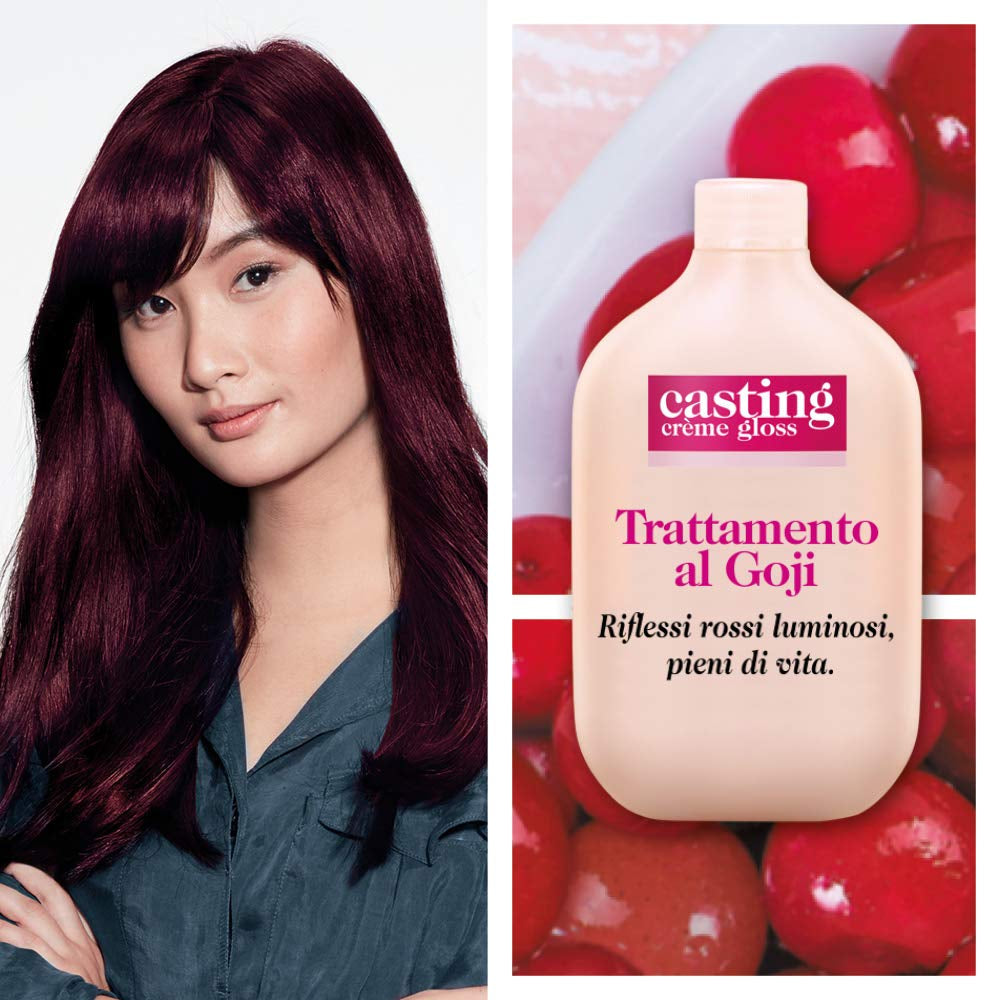 Barva na vlasy Casting Creme Gloss bez amoniaku N360 Černá třešeň Barva na vlasy Naty Shop