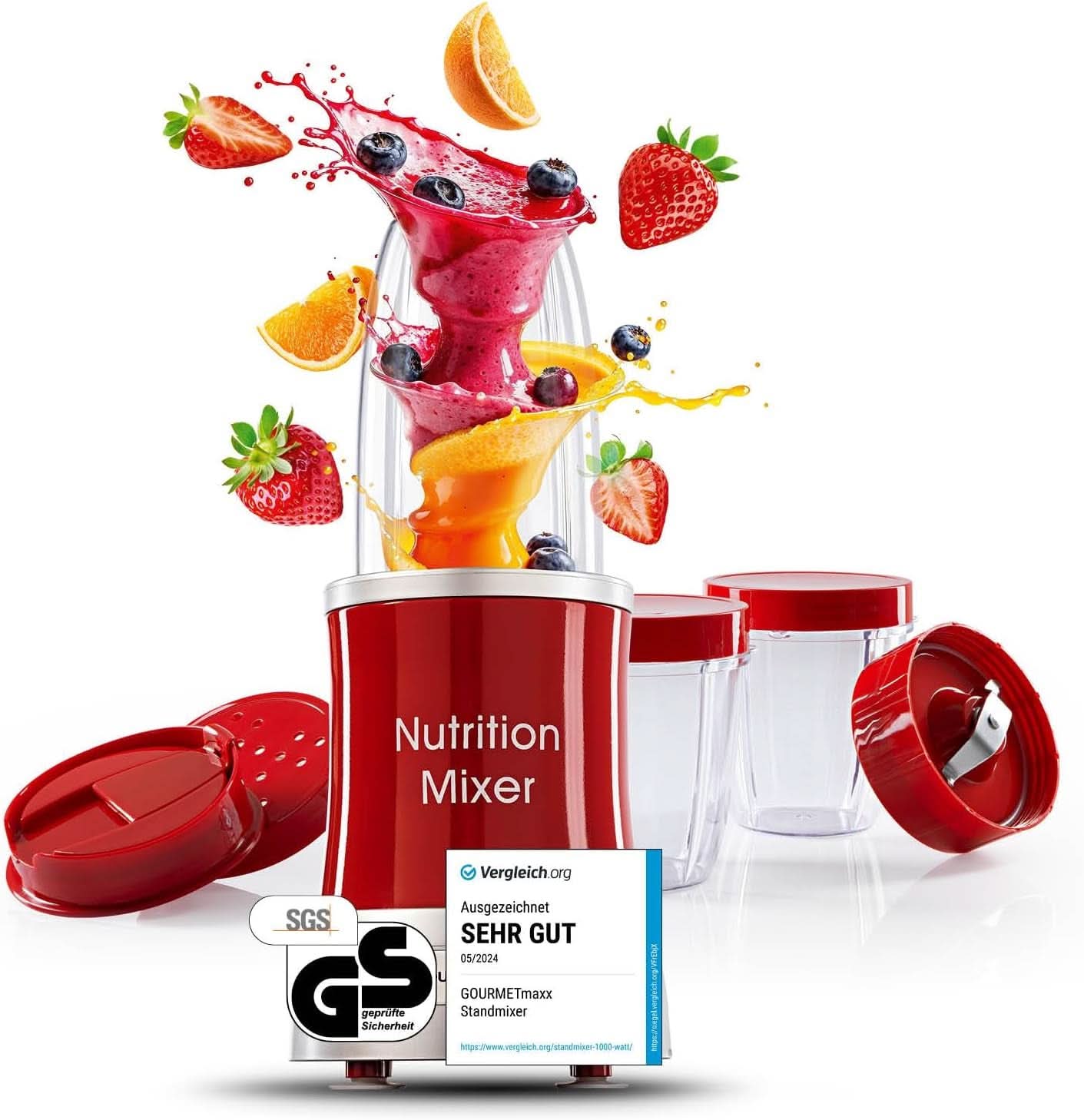Gourmetmaxx Mr Magic Blender, Smoothie Maker s balíčkem příslušenství Xxl Naty Shop