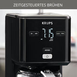 Kávovar Krups Smart'n Light s časovačem, na 1,25 l filtrované kávy, funkce udržování teploty, automatické vypínání, černý, KM600810