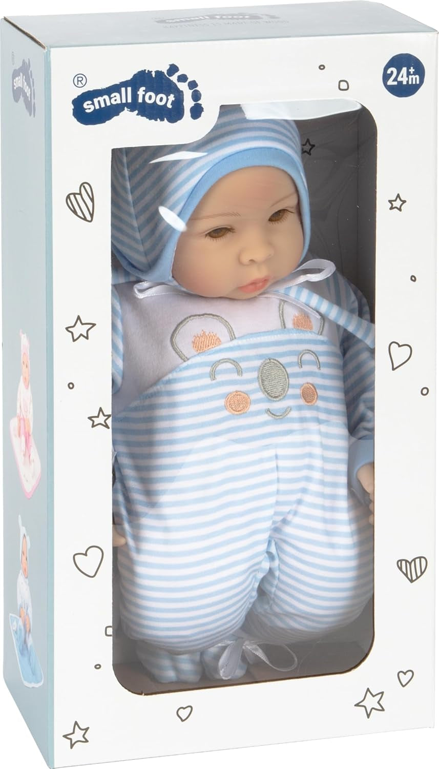 Small Foot Lukas Doll, včetně odnímatelného oblečení, dudlíku a měkké přikrývky, hraní rolí, 11238