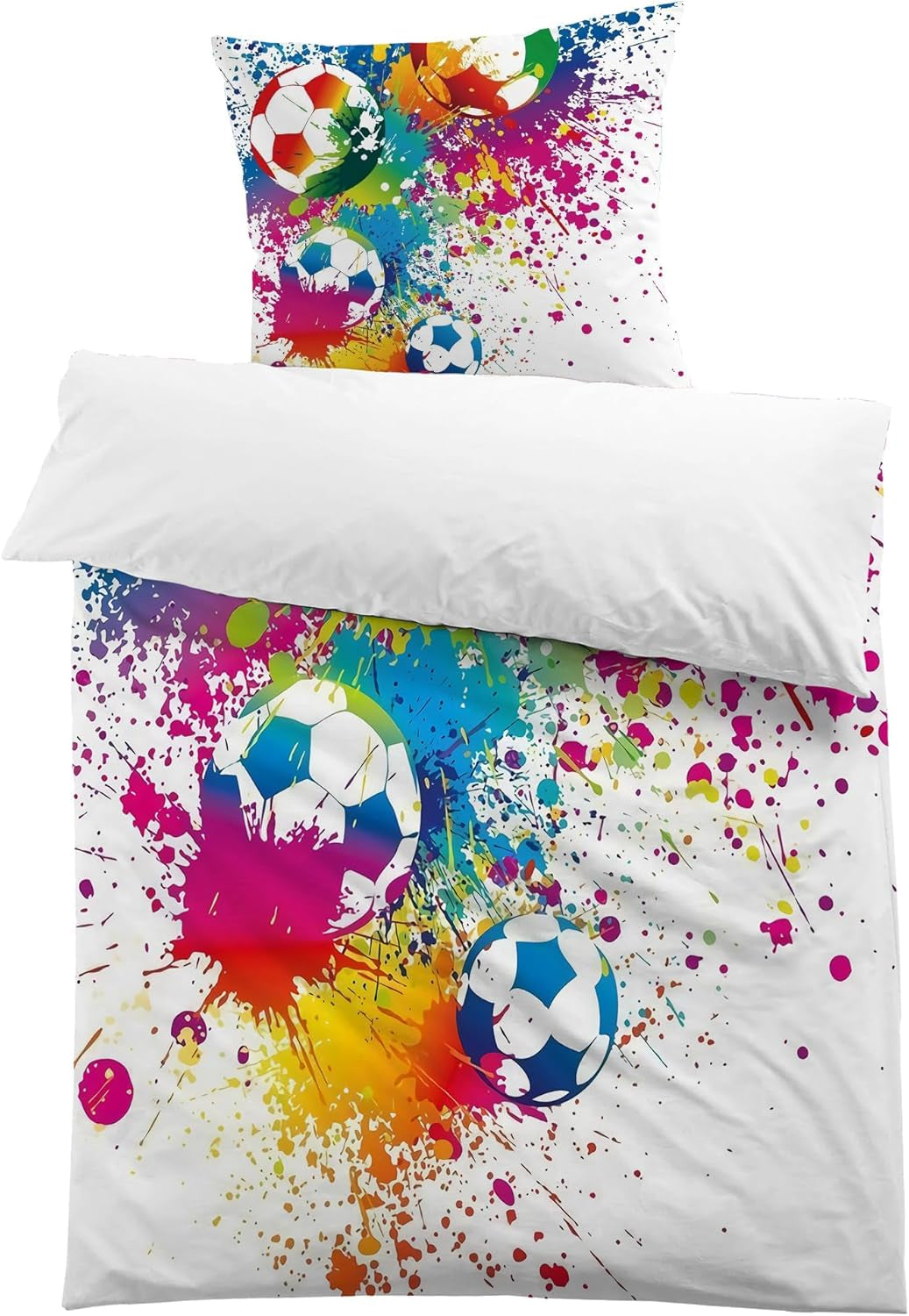 Chlapecké povlečení, fotbal, mikrovlákno polyester Povlečení dětské Naty Shop Model 2 135X200 Cm + 80X80 Cm