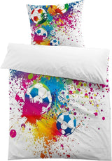 Chlapecké povlečení, fotbal, mikrovlákno polyester Povlečení dětské Naty Shop Model 2 135X200 Cm + 80X80 Cm