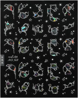 Třpytivé samolepky na nehty Summer Water Waves Starry Nail Art Fantasy Mořská voda Waves Designy nehtů Samolepky na nehty Mořská voda Waves Příslušenství na nehty Nail Art