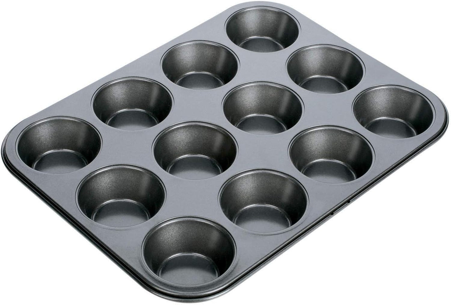 Backform, Schwarz, 26,5 X 18 X 3 cm Formy a plechy Naty Shop 12 Muffins