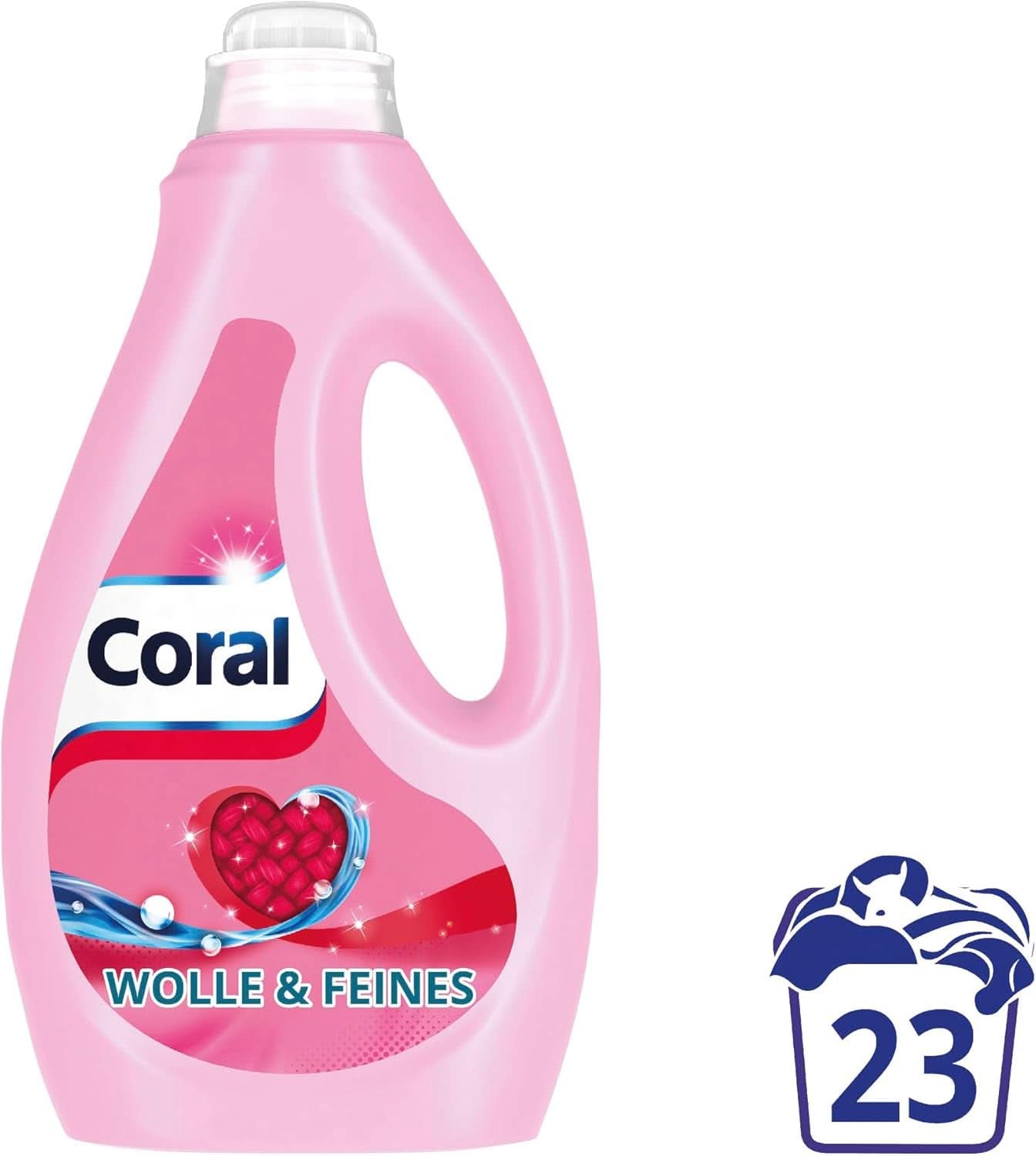 Coral jemný tekutý prací prostředek na vlnu a jemné prádlo, 23 praní, 1,15 litru Prací prostředky Naty Shop