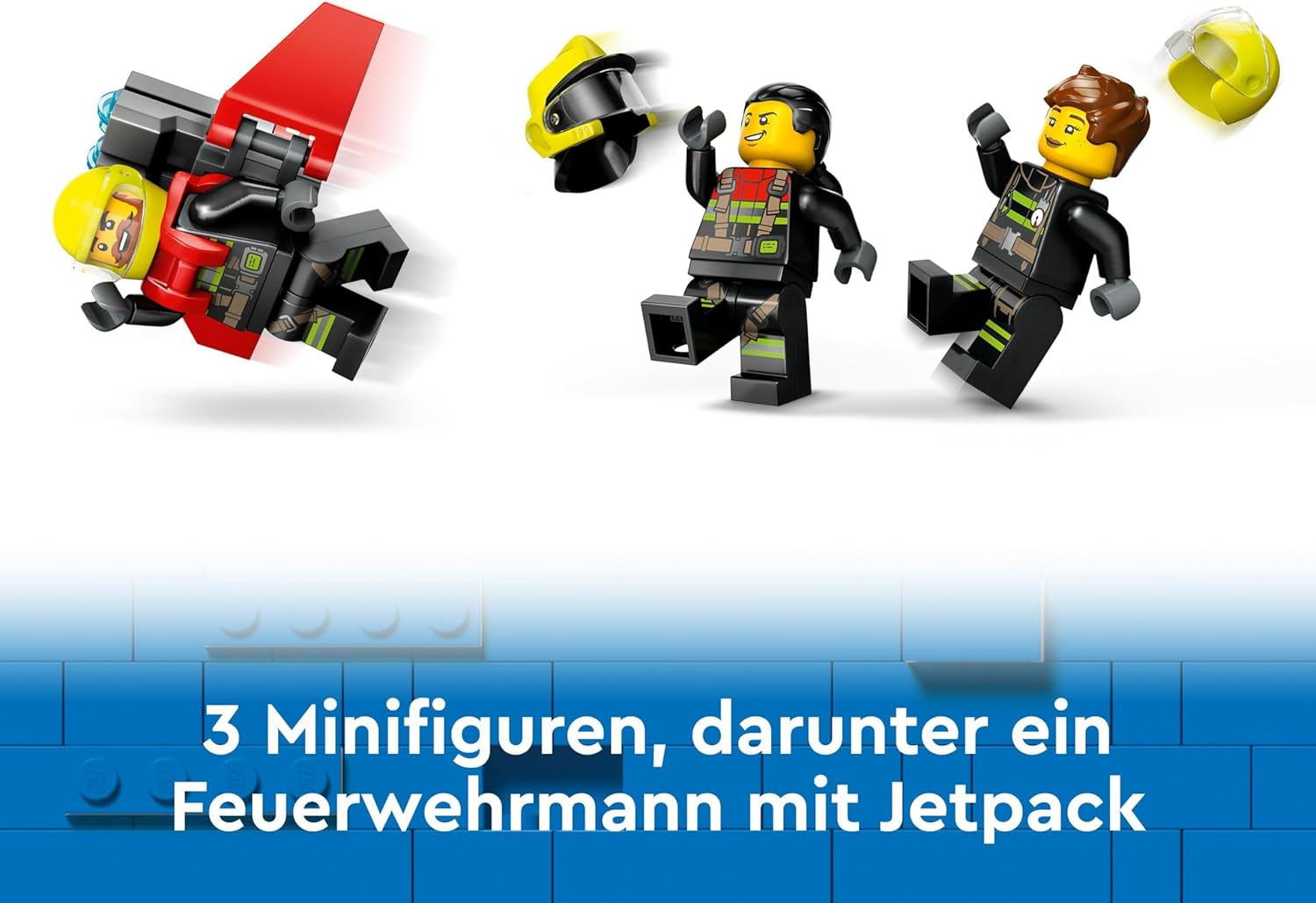 LEGO City Hasičské letadlo, dětská hračka sada hasičského letadla, stavebnice se 3 figurkami hasičů a ohnivou dekorací, skvělý tip na dárek pro chlapce a dívky od 6 let 60413 Stavebnice Besuche den LEGO-Store