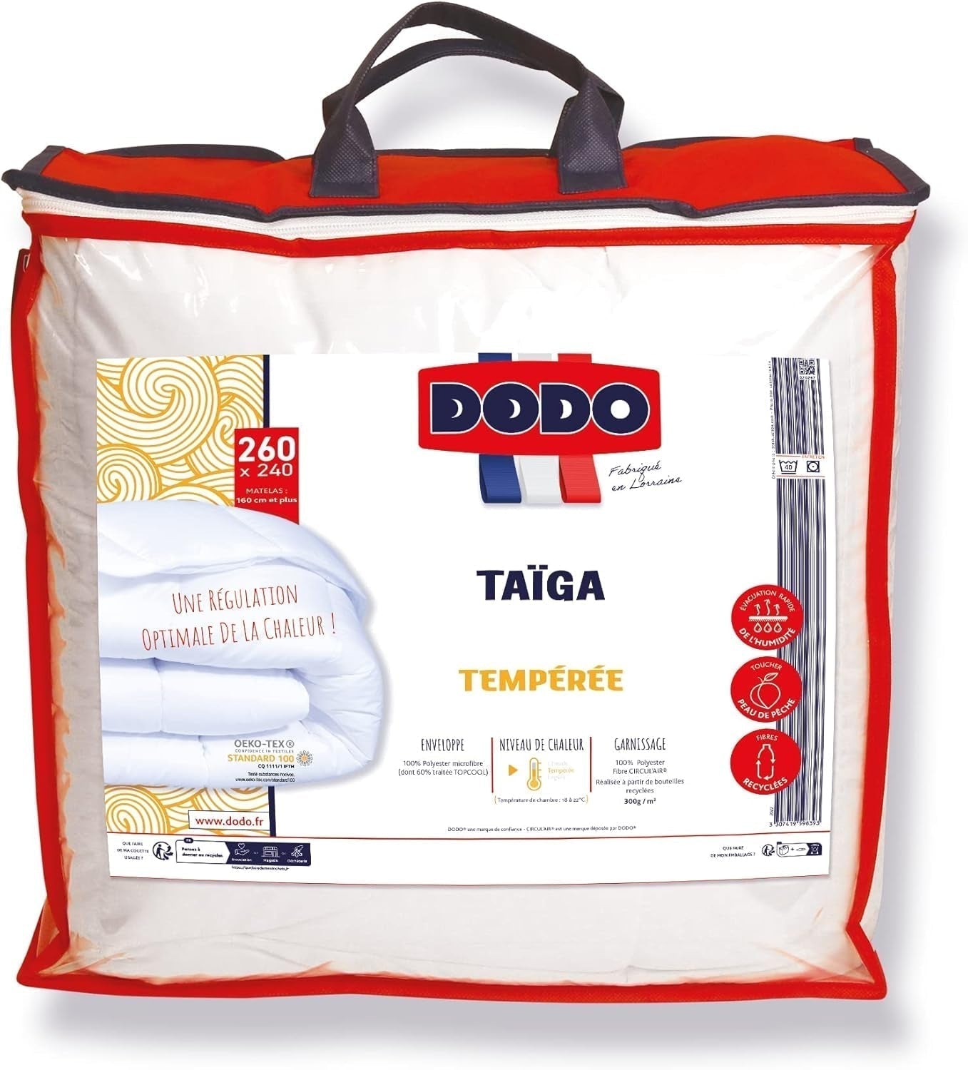 DODO prošívaná syntetická přikrývka, temperovaná, Taiga 240/260 Přikrývky a přikrývky Naty Shop