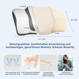 Ortopedický polštář, Ergonomický polštář na krk, Polštář na hlavu, Originální polštář z paměťové pěny na boky, Opěrka zad a žaludku, Polštář na podporu krku pro muže, Ženy (67,3 X 38,2 X 13,8/3 cm) Krční ortopedické polštáře Naty Shop