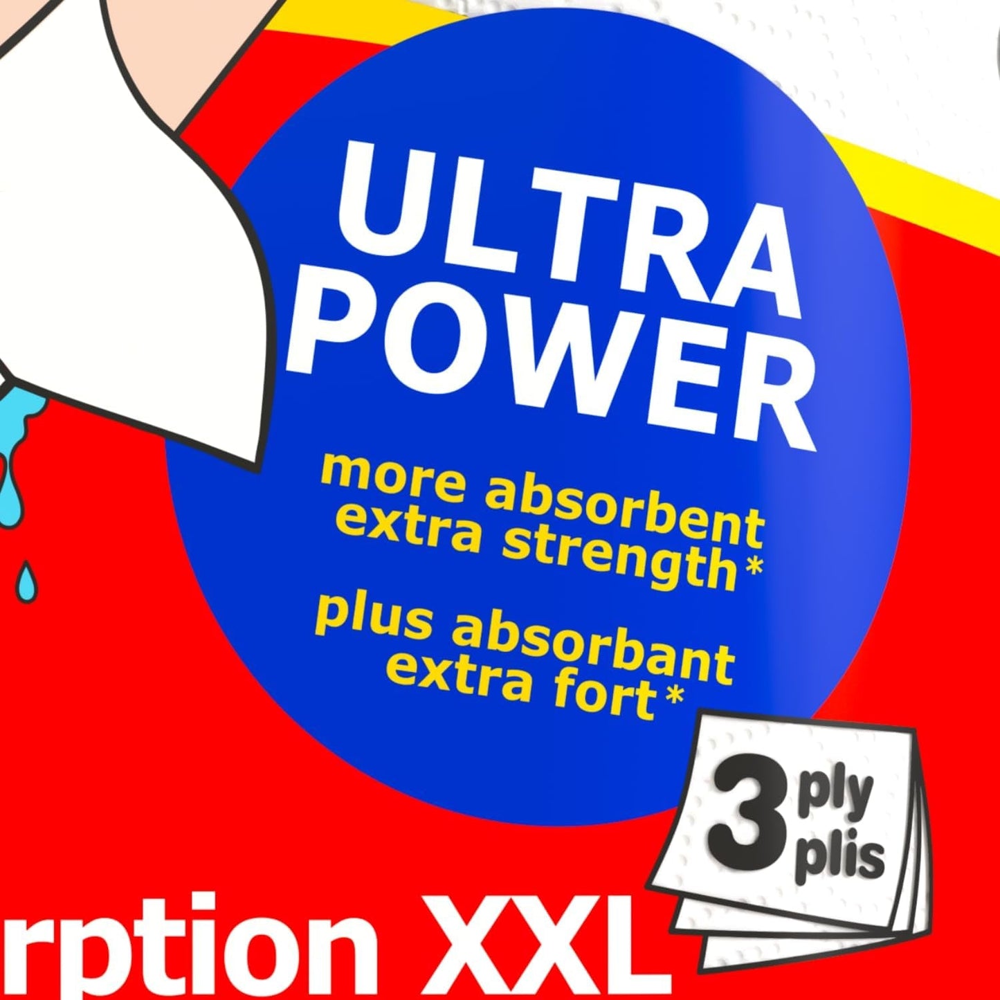 Kuchyňské rolky Renova Renova Ultrapower | 24 XXL rolí = 60 standardních rolí | 3 ultraabsorpční a maximálně odolné vrstvy | Fsc certifikovaný papír