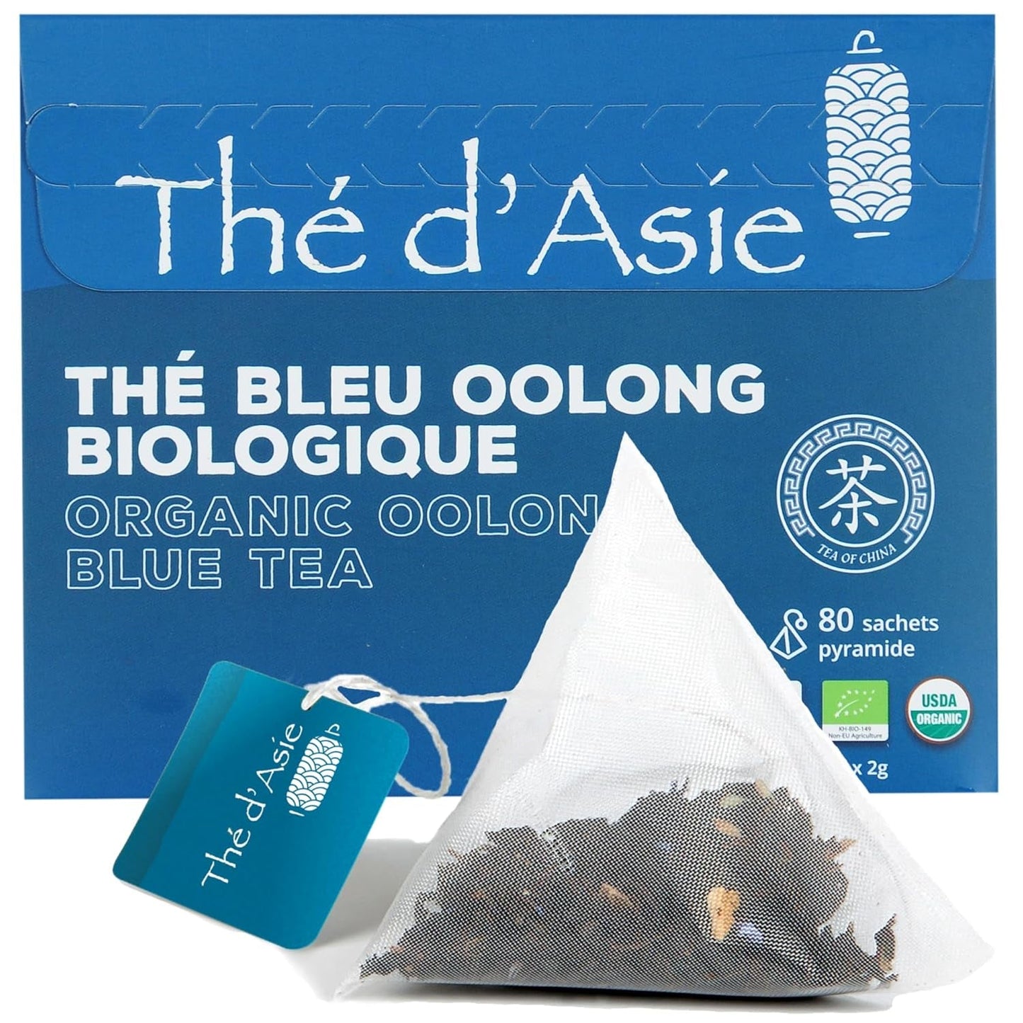 Khla - Bio Oolong Tea 100 G - Modrý čaj - Přírodní sypaný čaj - Organický asijský čaj - Sypaný a řezaný - Bylinný a louhovaný čaj - Z Číny