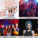 Okamžitá barva na vlasy 6 barev Dočasná řasenka na vlasy pro dívky a ženy Smývatelné vlasy Chalk Rainbow Hair Mascara Barva na vlasy pro karneval Halloween Cosplay Party Narozeniny (A) Naty Shop Hair Dye
