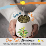 ORIGEENS BIO YERBA MATE S CITRONEM A ZÁZVOREM 200 G - Energizující čaj I Organický čaj Yerba Maté, nepražený, listy, bez stonků a prachu