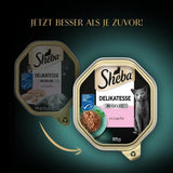 Sheba Mokré krmivo pro kočky, delikatesy v lososovém želé, 2 x 11 x 85 g