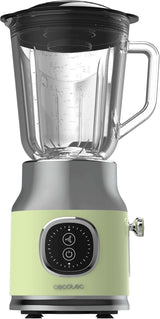 Cecotec Standmixer Retro Retrotwist Green. 800W Maximale Leistung, Pulse-Funktion, 4-Klingen-Messer Mit Schwarzer Titanbeschichtung Und 1L Krug, Vintage-Design v Grün Kitchen Naty Shop