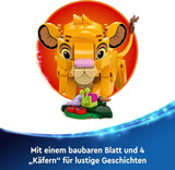 LEGO Ç€ Disney Simba, mládě lvího krále, stavebnice pro děti, fantasy Hrací sada s postavičkou lva, skvělý tip na dárek pro dívky a chlapce od 6 let, dětská hračka 43243 Stavebnice Beuche den LEGO-Store