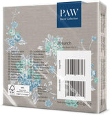 PAW - 3vrstvé ubrousky (33 X 33 cm) I 20 kusů I Ideální na narozeniny, večírky, svatby, přijímání a svátky I Barevné papírové ubrousky - Elegantní květiny I Barva: Pokojná zahrada