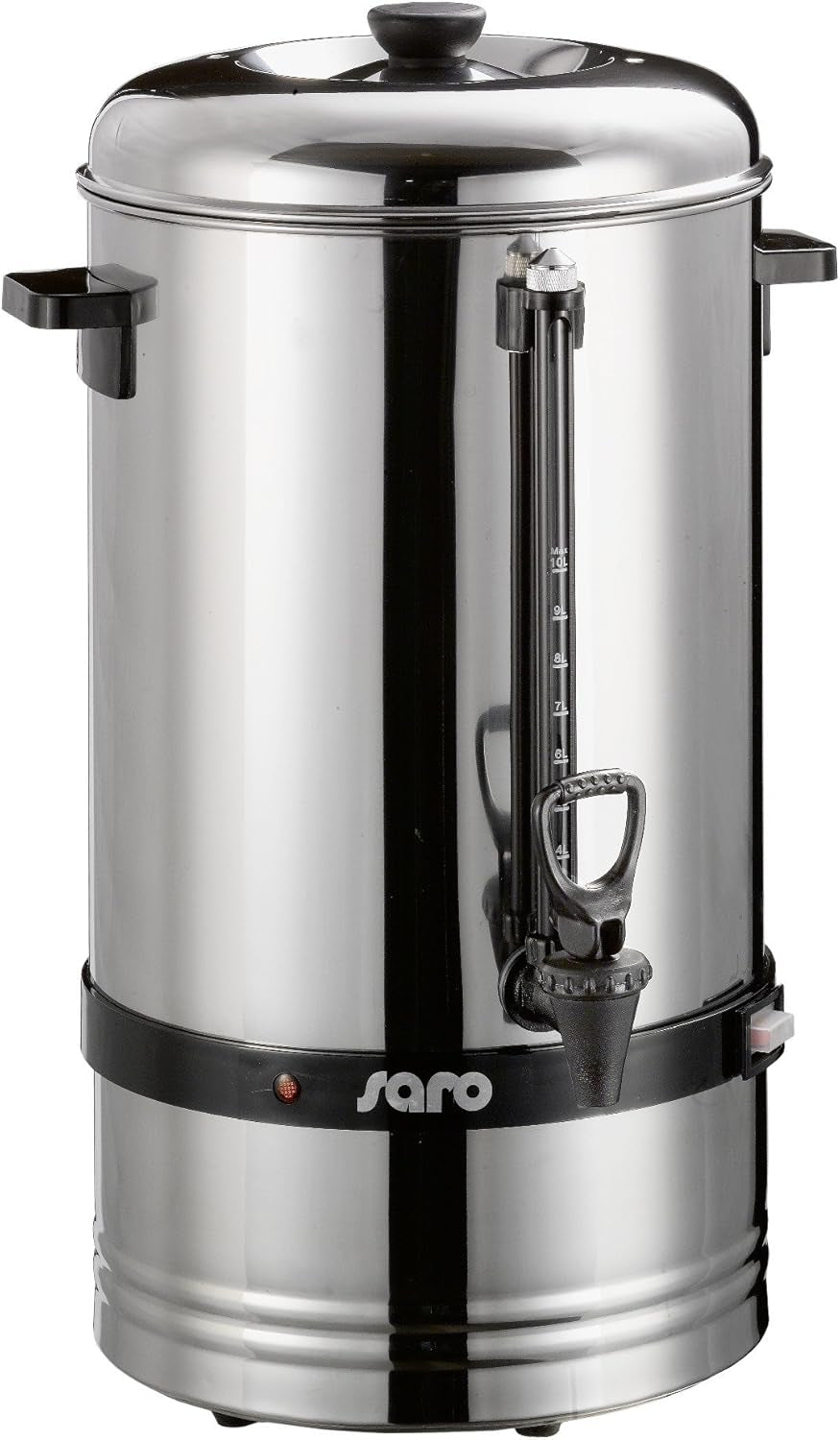 Kávovar Saro s kulatým filtrem - 6,75 l / 40 šálků - nerez - funkce spařování a udržování tepla - bezpečnostní kohoutek - průhledítko - 1,5 kW - model SAROMICA 6005