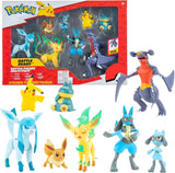 Sada figurek Pokémon 8 balení - figurka 5-11 cm - Garchomp, Pikachu, Eevee, Lucario, Riolu, Munchlax, Glaceon & Leafeon - Novinka 2023 - Oficiální akční figurky na hračky Naty Shop Výchozí název