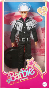 BARBIE the MOVIE Ken – sběratelská panenka ve westernovém oblečení, vintage košile, kovbojský klobouk, bílé boty z filmu pro děti od 3 let, HRF30 Naty Shop Dolls