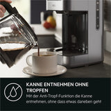 Espresso AEG Deli 5, 1,5 l, programovatelný časovač, funkce udržování teploty, bezpečnostní zastavení, ukazatel hladiny vody, optimální dávkování, funkce proti odkapávání, nerez, CM5-1-6ST