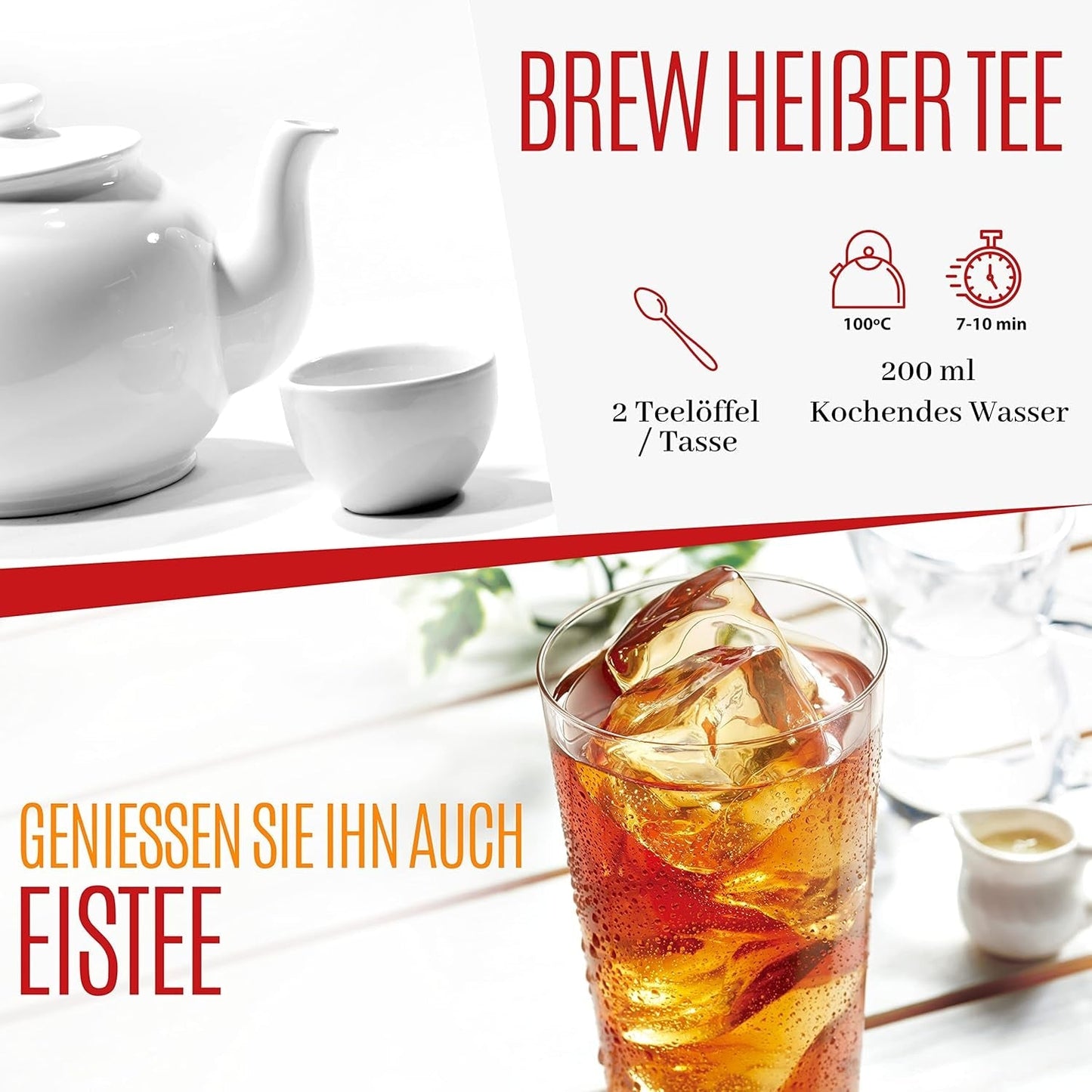 VITSTORM® BIO TEE Mom & Kids - Čaj pro ženy a kojící ženy - Rooibos, jablko, fenykl, meduňka, alchemilka, jahoda - Relaxační čaj - Ovocný a lahodný - Bez kofeinu - Bylinný čaj 100 g