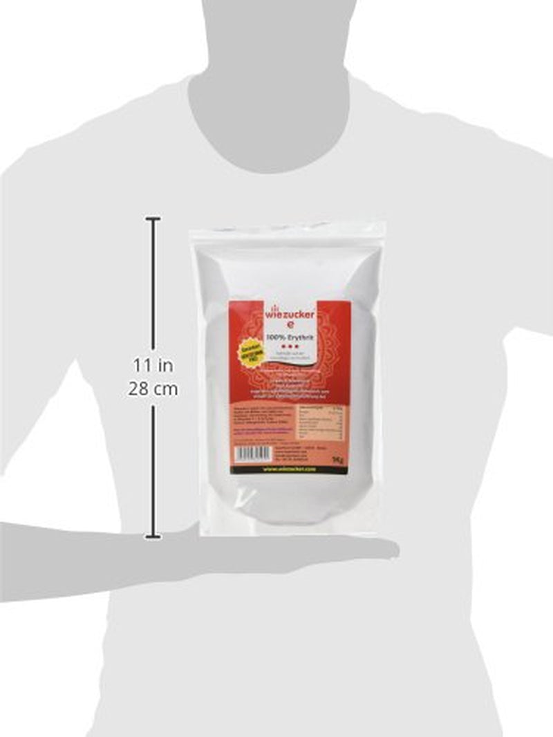 Erythritol, 1 Er balení (1 X 1 kg) 1000 gramů sladidel Naty Shop
