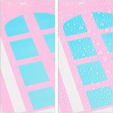 Modulová polička Relaxdays do dětského pokoje, design princess castle, plast, DIY skříňka s dvířky, HL: 128 x 110 x 37 cm, růžová