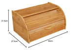 54118 Koš na chleba, bambus 40 x 26 x 20 cm, hnědý, 40.x 27,5 x x 21,5 cm Dózy na potraviny Naty Shop