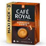 Café Royal Espresso Forte – kávové kapsle kompatibilní s Nespresso®, 100% Arabica, plná, středně pražená, intenzita 9/12, 36 kapslí