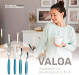 Beckmann & Rommerskirchen 2515 VALOA Besteck Set 4 osoby | 16-Teilig | Olej | Spülmaschinenfest | Hochglanzpoliert | Essbesteck: 4X Messer, Gabel, Esslöffel, Kaffeelöffel Kitchen Naty Shop