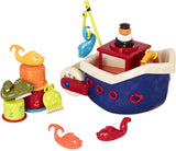 B. toys 13dílná hračka do vany pro děti s lodičkou, skládací sklo, ryba, rybářská hra hračka pro děti vana od 1 roku Hračky Bebe Naty Shop Výchozí název
