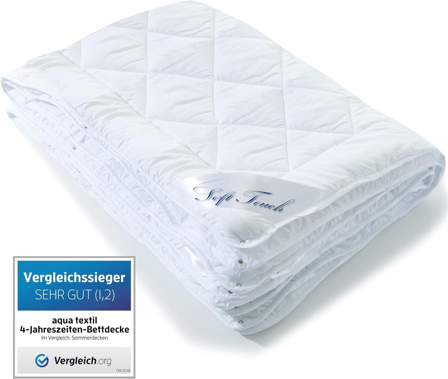 Aqua-Textil 4-sezónní přikrývka 135X200Cm Deky spletené dohromady Zimní 800G Léto 600G Klimatizace Oeko-Tex Přikrývky a přikrývky Naty Shop 135 X 200 Cm Mikrovlákno 4 sezóny