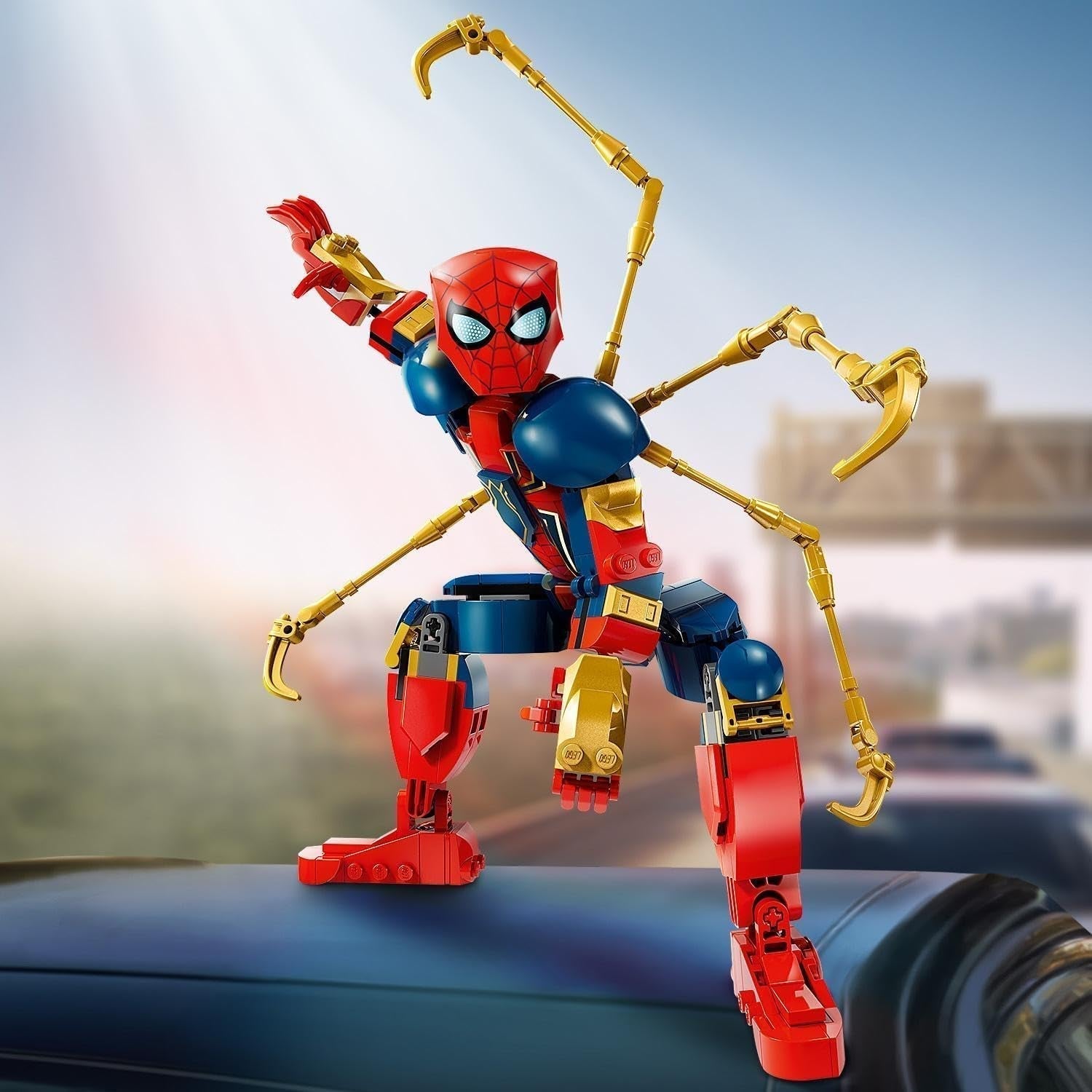 Stavebnice LEGO Marvel Iron Spider-Man Superhrdinská akční hračka pro děti 8+ Chlapci a dívky Sada brnění Sestavitelný model Avengers Tip na dárek pro filmové fanoušky Marvel 76298 Stavebnice Beuche den LEGO-Store