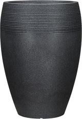 Scheurich Lineo, plastový květináč, černá žula, průměr 30 cm, výška 24,1 cm, objem 11 l.