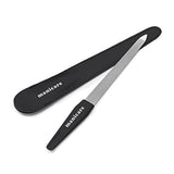 Pilník na nehty s podšívkou přírodní a umělý pilník na nehty oboustranný se střední zrnitostí Silný Heavy Duty Domácí salon Profesionální manikúra Pedikúra 2 ks