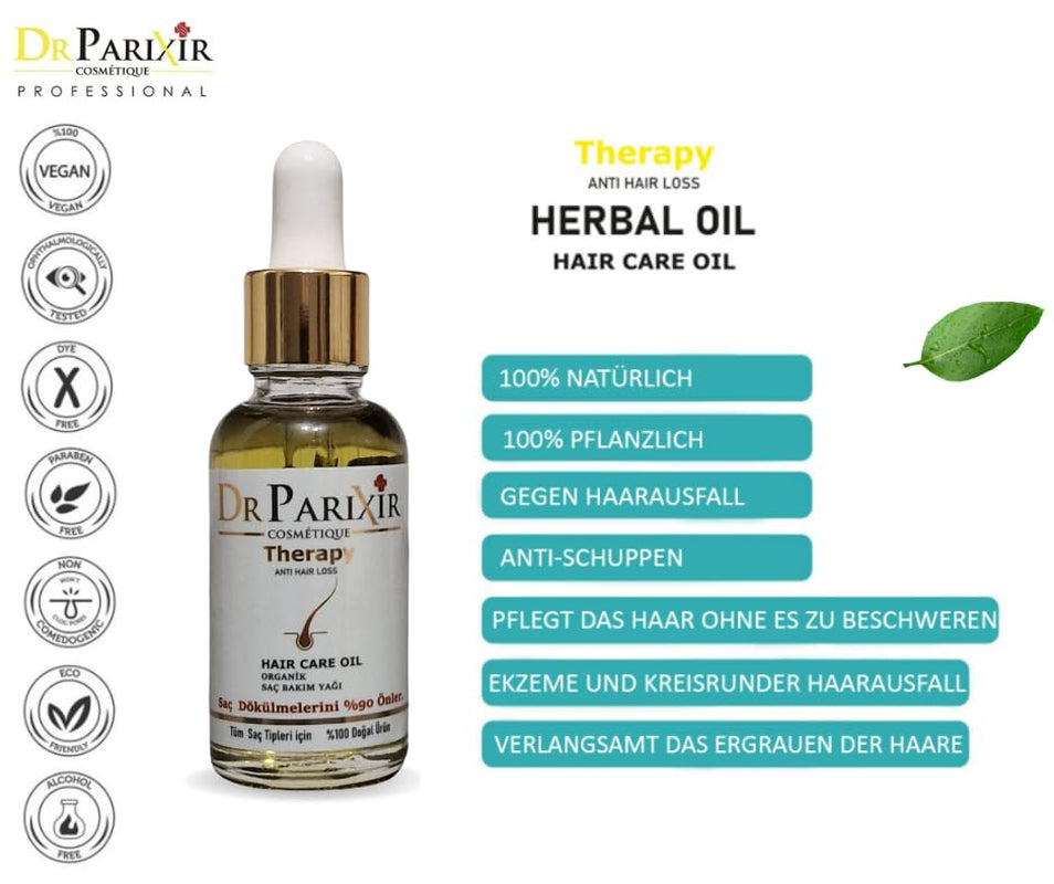 Dr Parixir Anti-Hair Loss Serum - účinný roztok s olivovým olejem a rozmarýnem, 30ml | Snižuje vypadávání vlasů a posiluje vlasové kořínky Naty Shop Hair Care