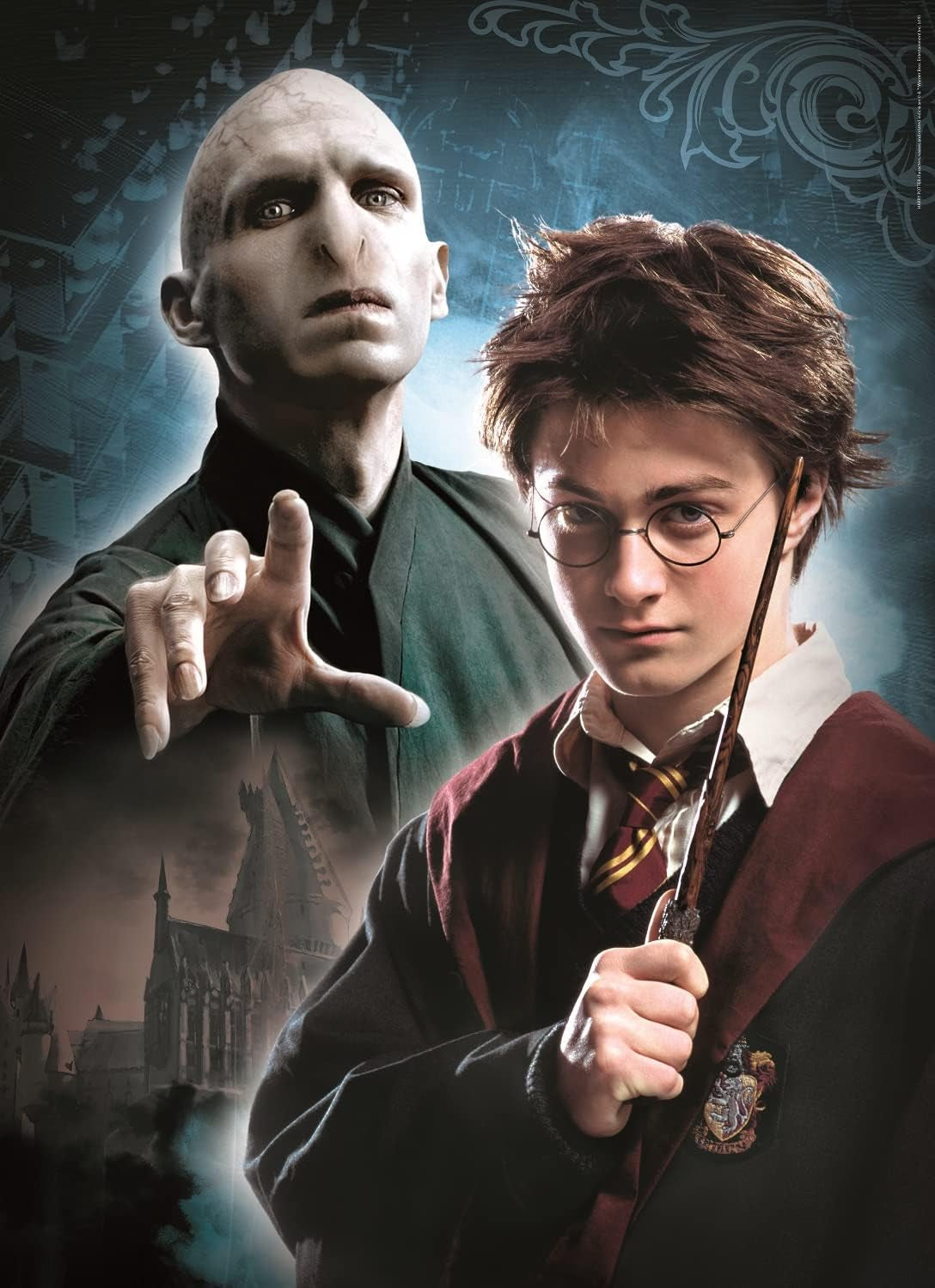 Clementoni 61884 Harry Potter - 3 x 1000 dílků puzzle od 9 let, barevné puzzle pro dospělé s výraznými barvami, dovednostní hra pro celou rodinu, skvělý nápad na dárek Puzzle Naty Shop