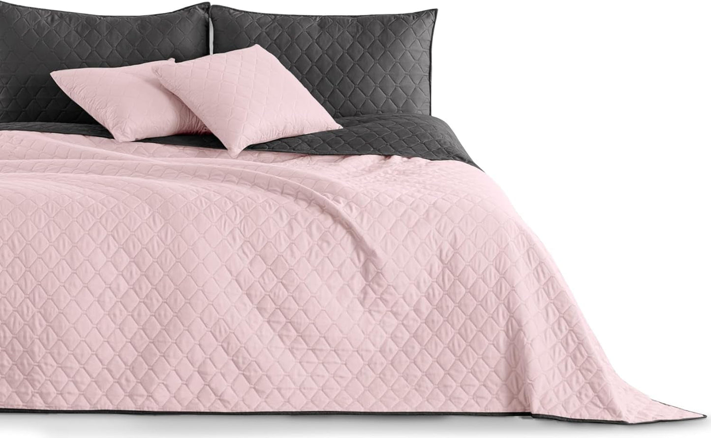 Decoking přehoz 200 X 220 Cm Grafitová Antracitová Stříbrná Šedá Oboustranná přehoz snadná údržba Axel Postele a přikrývky Besuche den DecoKing-Store Axel fialová antracitová 220 X 240 Cm
