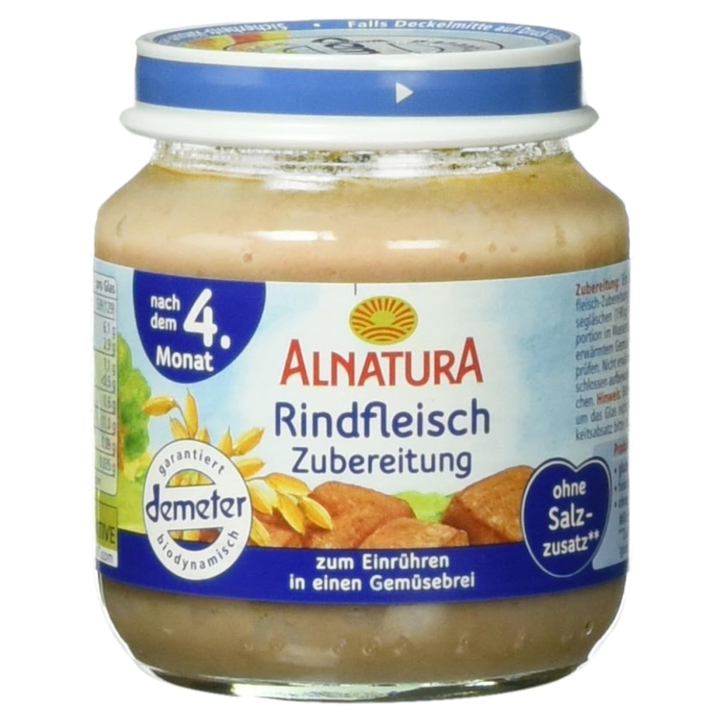 Připraveno z bio hovězího masa, 125 g