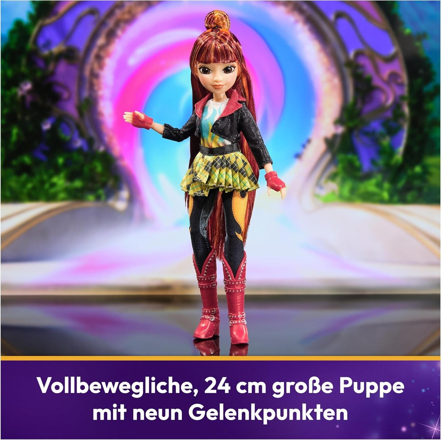 Unicorn Academy Valentina Doll - originální panenka z oblíbené série Netflix, měří 24 cm a má 5 doplňků pro nápadité hraní rolí, pro děti od 4 let.