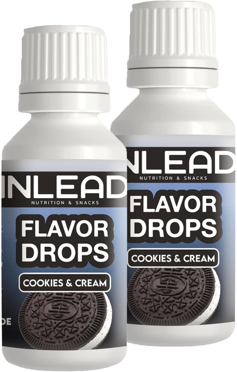 - chuťové kapky | Příchuť do sladidel bez cukru a kalorií Naty Shop 2X 30 ml Cookies Cream - Keks