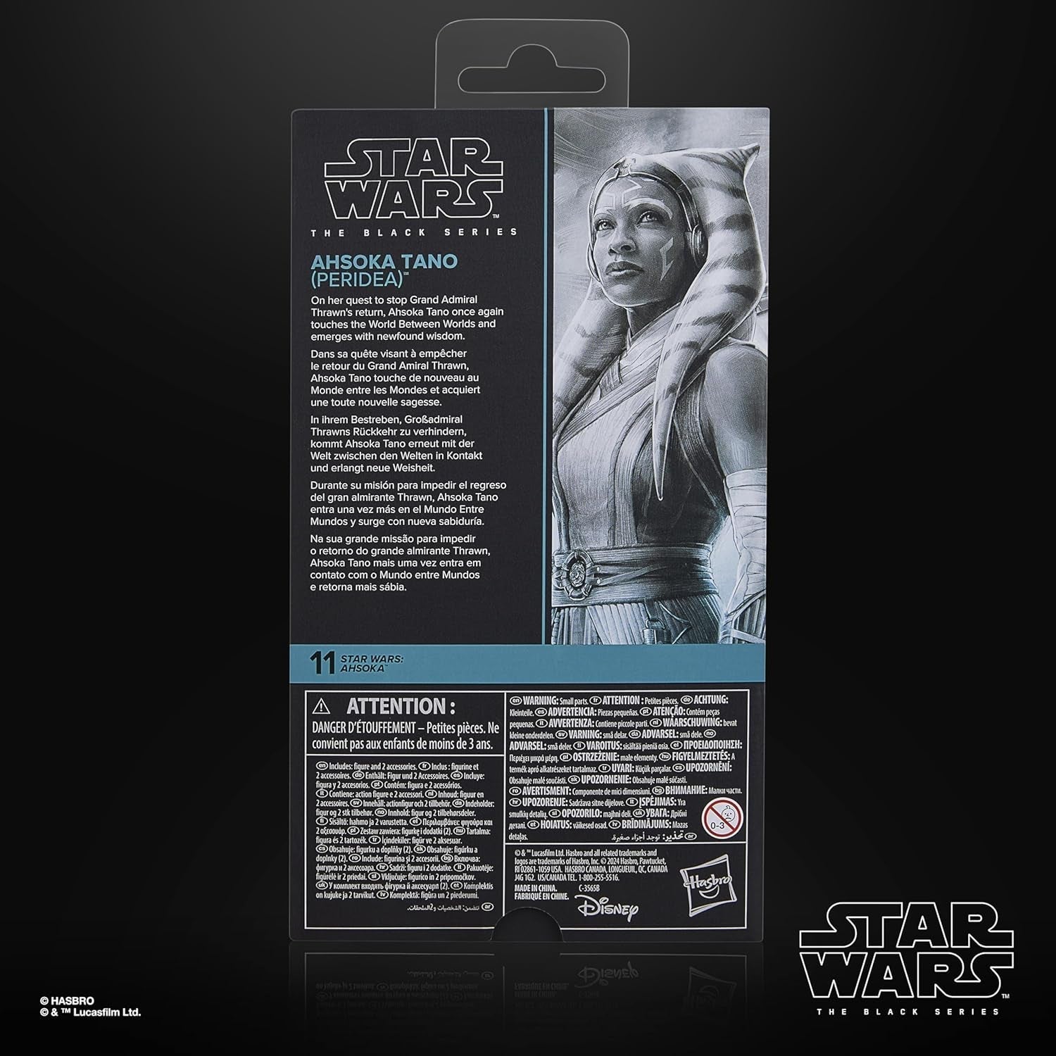 Star Wars Black Series Ahsoka Tano (Peridea), sběratelská akční figurka Ahsoka, 15cm akční figurky Naty Shop