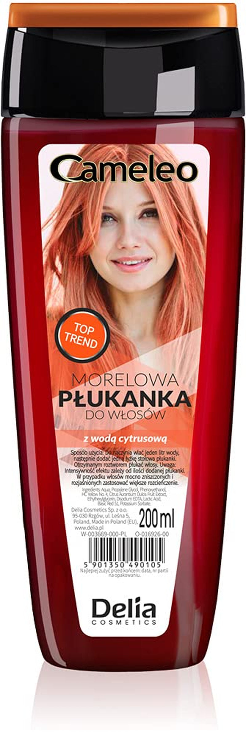 Cameleo - Růžová voda Růžové vlasové tonikum Bez žlutého odstínu Polopermanentní barva na vlasy - pro blond a šedivé vlasy - Barva a péče - Bez parabenů | 200 ml Naty Shop Hair Dye Nová verze - Meruňka 200 ml (1 balení)