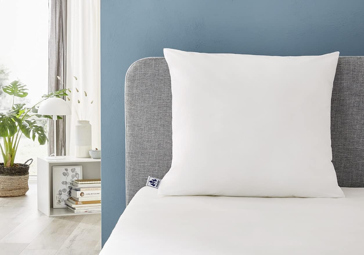 Polštář Irisette Noblesse - Made in Germany - Polštář se snímatelným potahem z čisté bavlny, 80 X 80 cm, standardní polštáře Naty Shop s certifikací Oeko-Tex