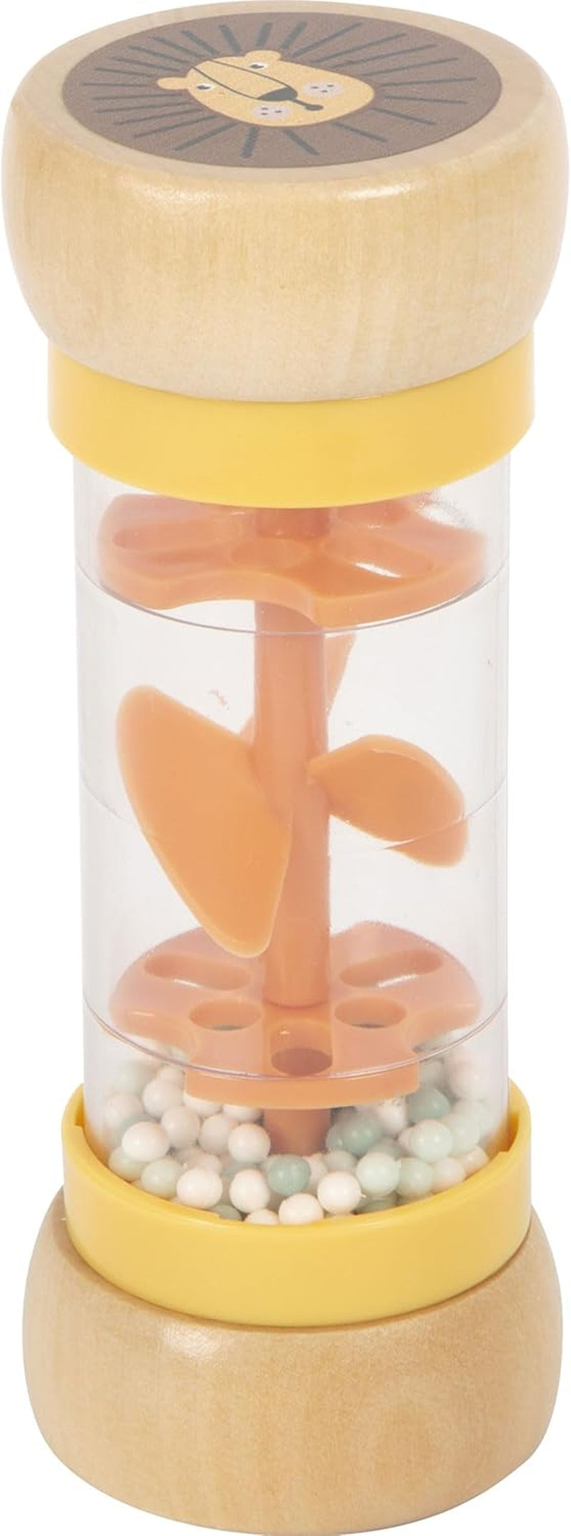 Small Foot Rattle Rainmaker "Safari", fascinující smyslová dřevěná hračka, pro děti od 6 měsíců, 12458 Baby Toys Naty Shop Rattle Rainmaker